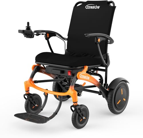 Carbon Sedia a Rotelle Elettrica Pieghevole Leggera: Carrozzina Elettrica per Anziani - Sedia a Rotelle Elettrica