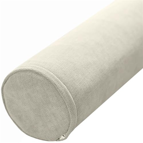 Cylindrisk kuddrulle 20 x 110 cm/8 x 43 tum – stöd för ländrygg nacke och rygghuvud – avtagbart skydd – perfekt för säng soffa stol bil yoga – komfort och mångsidighet