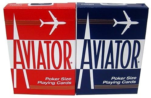 Quality Aviator Casino Playing Cards - 2 Decks