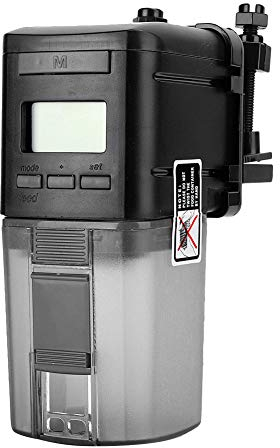 Ausla Futterautomat Aquarium, Digital LCD Nahrungsmittelzufuhr Automat Fische Futterspender, Nahrung automatisch 4 Mal am Tag zu liefern