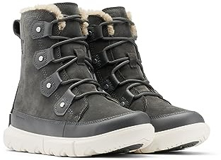 Sorel Explorer II Joan WP wasserdichte Winterstiefel für Damen, Grau (Grill x Fawn), 36 EU