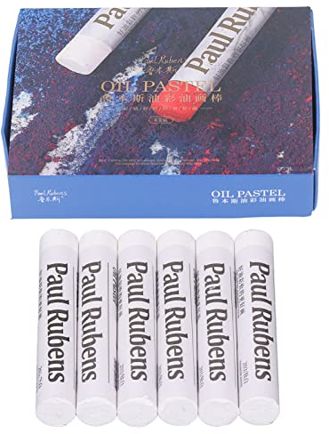 WeißöLpastell-Set, 6-Teiliges Paul Rubens-ÖLpastell-Set, Professionelles Zeichnen, WeißöLstifte, Pastell-Kunstbedarf FüR Professionelle KüNstler