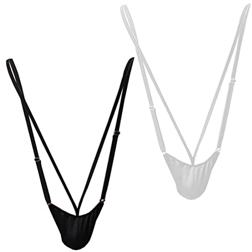 VemeFufu Homme Sexy String Tanga Masculine Slips Thong Maillot de Bain Tenue Lingerie Cadeau Secret Anniversaire Noël G-String sous-Vêtements pour Hommes