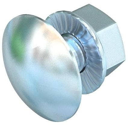 FRSB 6x16 F Flachrundschraube mit Kombimutter M6x16, St, F (Menge: 100 Stück je Bestelleinheit)