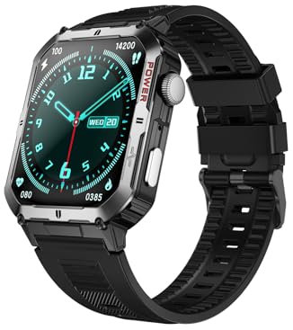 Trevi T-FIT 500 S smartwatch med AMOLED-skärm 2,06 tum Always On Full Touch, Trådlöst samtal, sömnövervakning, steg, hjärtfrekvens, fitnessspårare, vattentät, silver