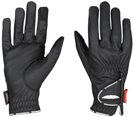 WeatherBeeta Therapy-Tec Riding Gloves, Black, Small/6