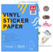 Premium-Druckerbeschichtung Vinyl-Sticker-Papier für Inkjet-Drucker A4 (297x210mm) Transparent Hochglänzend, Wasserdicht, Schnelltrocknend, Lebendige Farben, Hervorragende Farbaufnahme (30 Blätter)