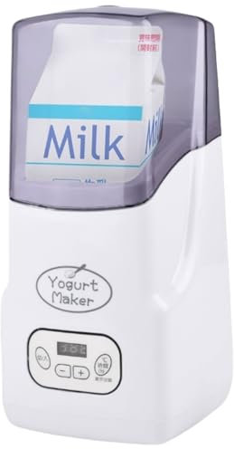 Serenitison Yogurtiera Elettrica 1L,Macchina per Formaggio,Yogurtiera Elettrica,Automatica Yogurtiera con Controllo della Temperatura,Prepara Yogurt,Vino di Riso,natto,13 * 28cm,Facile da Pulire