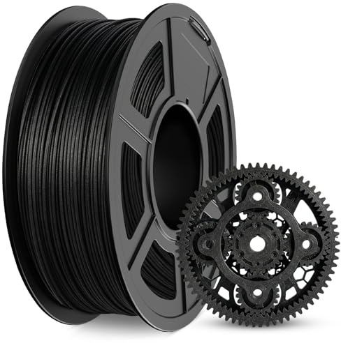 JAYO PETG-filament kolfiber, svart 1,1 kg, PETG CF-filament innehåller 10 % kolfiber, dimensionell noggrannhet +/- 0,02 mm