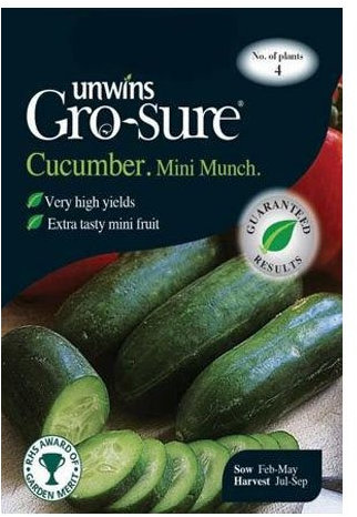 Unwins Cucumber Mini Munch F1 Seeds