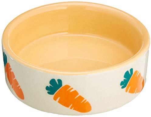 Nobby Nager Keramikschale Carrot, beige-orange, Ø7,5 x 2,5 cm, 55 ml,1 Stück