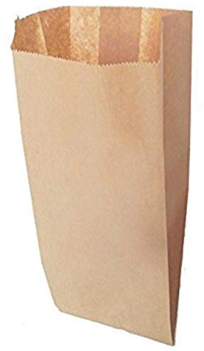 C.N. 200 Sacchetti di Carta Avana 17x34 Sacchetti in Carta Kraft Marrone per Alimenti