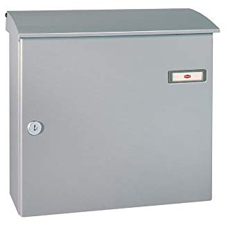 RENZ/Convex/Aufputz-Briefkastenanlage Wand-Briefkasten/RAL-Farbe 9007 Volumen 12 L/Dein-Briefkasten.de