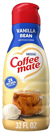 Coffee mate Vanilla Bean Flavored Coffee Creamer I Non-Dairy, Gluten-Free I 32oz (946ml)