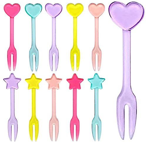 Get Fresh Forks für Kids – 30- Stücke Picks für Kleinkinder Brotdose Dekoration für Kinder – Obst Forks fur Kleinkinder – Wiederverwendbare Zahnstocher Dekoration Frucht Gabel Bento Deko