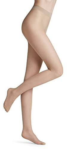 FALKE Women's Pure Matt 20 Denier Tights, Matte Hosiery, Casual or Dress, Fine Sheer Transparent, Sustainable Nylon, Beige (Cocoon 4859), L, 1 Pair