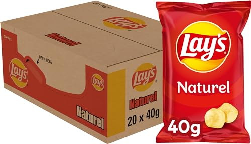 Chips Lay's Natural 40 gr | 20 stuks