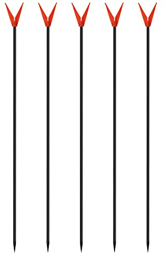 Zite Fishing Rutenhalter 75 cm – V-Rutenhalter mit Schnurlaufkerbe – Rutenauflage Angeln – Rod Pod Alternative aus Fiberglas (5 Stück)