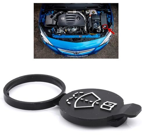 ROBUST Vindrutetvätt Flasklock Svart för Vauxhall Astra J K Corsa E Insignia A B Adam Mokka Viva Meriva B 13227300 1450270 95987387