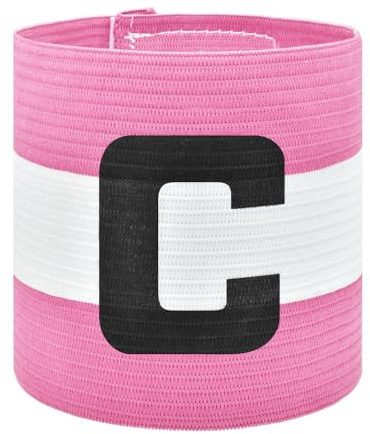 Mezeic Soccer Captain Armband Classic C Captain Bands Unisex Captain's Armband Youths & Adults Football Arm Bands Elastic Adjustable Sport Captains Armband