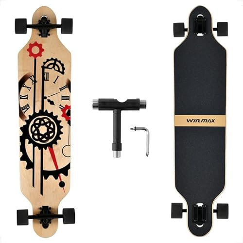 41 tums longboard skateboard klocka design 8-lagers lönndäck