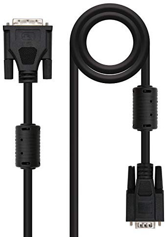 Blendend Cable DVI a SVGA 5.0m, DVI 18+5/M-HDB15/M, ideal para conectar dispositivos de video y transmisión de señal de alta calidad.