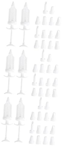 150 Piezas para manga pastelera bateria de cocina juego de ollas placa giratoria decoración de galletas patas jeringuillas bomba de prensa de galletas Reutilizable PRETYZOOM