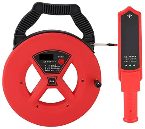 Rilevatore scanner da parete, Rivelatori di blocco delle condutture 35 m parete PVC ferro tubo blocco strumenti diagnostici fogna acqua piombo blocco rilevare metri per il centro e il bordo di cavi CA