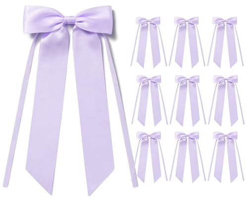 MORSUNBELA 10 Pezzi Fiocchi Regalo Fiocco per Matrimonio Decorazione Fiocco per Comunione Regalo per Compleanno Natale Ghirlanda Regali Lilla