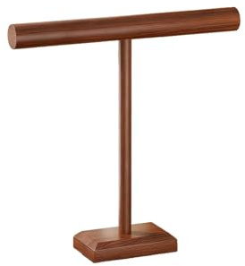 SQOYEI Trä Pastaställ Sparar Förvaringsutrymme, Stor Kapacitet Pastatork Stabilt för Matsalen, Kök Pasta Torkställning(Brown,M)