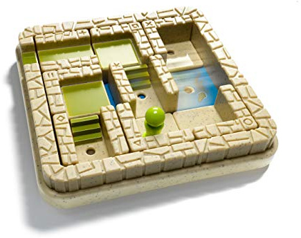 SmartGames - L'Aventurier - Jeu de Réflexion - Echappez Vous du Temple Maudit - 60 Défis de Niveaux Différents - 1 Joueur - A partir de 7 Ans