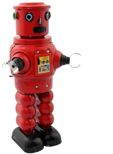 Freak Scene robot – tenn leksaksrobot – mekanisk Roby-robot – röd