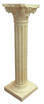 Colonna decorativa per interni ed esterni, altezza 100 cm, colore: bianco