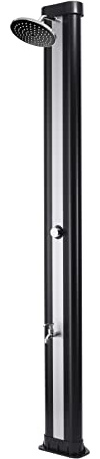 STEINBACH Solardusche Classic, Kunststofftank 40 l, 217 cm Höhe, 049039, Schwarz