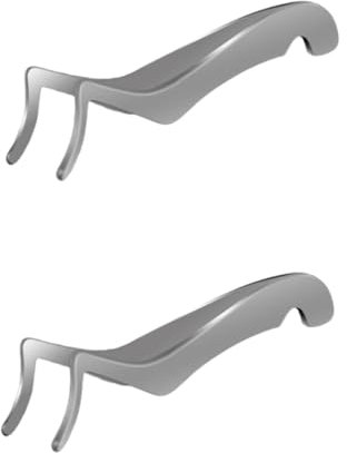 MAGICLULU 2 Stücke Edelstahl Wimpern Pinzette Falsche Wimpern Alicator Für Frauen Komfortable Griff Design