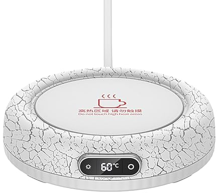Calentador de Taza de Café,Calentamiento Eléctrico De 60W,Posavasos Calefactor USB Inteligente | para Uso En Sala Dormitorio Oficina Cocina Bar Mesa Escritorio Y para Bebidas como Té Y Leche