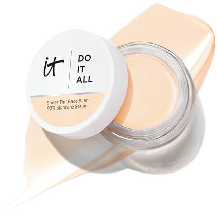 iT Cosmetics Do It All Sheer Tint Face Balm, Hyaluronic Acid & Peptides