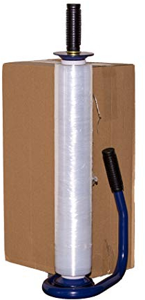 Premium-Abroller für Stretchfolie Handabroller Metall Blau