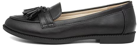 Lilley Anais Womens Black Matte Loafer - Size 7 UK - Black