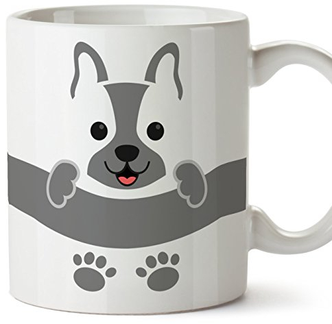 MUGFFINS Perro Tazas Originales de Desayuno - Animales Graciosos Ideas para Regalos - Cerámica 350 ml