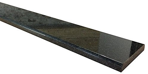 Tenedos Absolute Black Granite Doorway Threshold Tile (Marble Saddle) Polished for Floor Transition, Window sill, Maintenance Free, Stain Resistant (4 x 36)