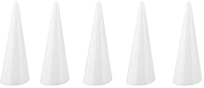 5 Expositores de Anillos Plástico en Forma de Cono, Soporte para Joyas y Bisutería, Accesorio Multifuncional Resistente para Exhibición de Accesorios