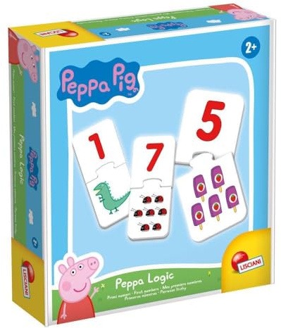 Lisciani – PEPPA PIG – Lernspiele – Logik-Entwicklungsspiel, Zahlen oder Farben für Kinder von 1 bis 4 Jahren – kreatives Entwicklungsspiel – zufälliges Modell – mehrfarbig