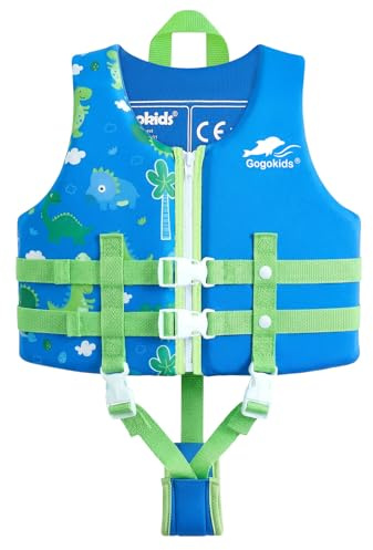 Gogokids Chaleco de Natación para Niños - Chaleco Ayuda de natación para Niños Chaleco de Flotación Infantiles Niños Chaleco para Nadar Flotar/2-9 años
