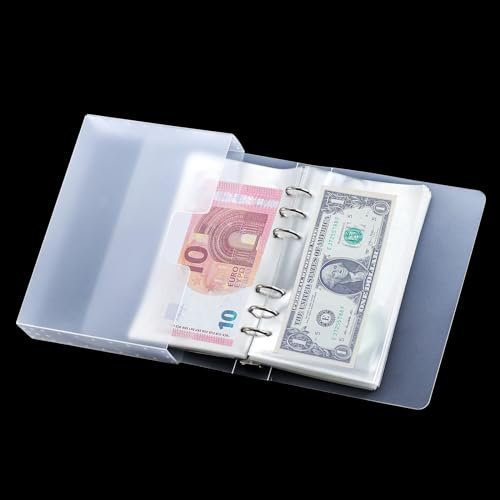 Porta Banconote,Raccoglitore Banconote,100 Porta Banconote da Collezione, Raccoglitore per Banconote per banconote, francobolli, fatture, ricevute, collezione