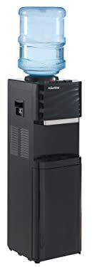 Vente-unique-Flaschenwasserspender - Warmes/kaltes Wasser - 12/18 L - Schwarz - FORTEX