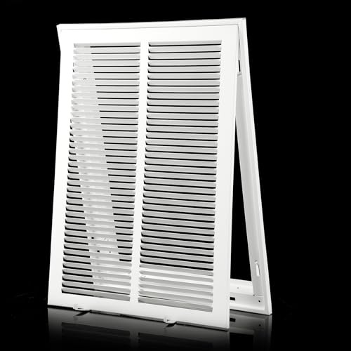 14x20 Return Air Grille [Duct Opening Size] Return Vent Cover for Wall or Ceiling,Steel Return Air Grill Removable Face/Door for 1 inch Filters(14W x 20H [Duct Opening])