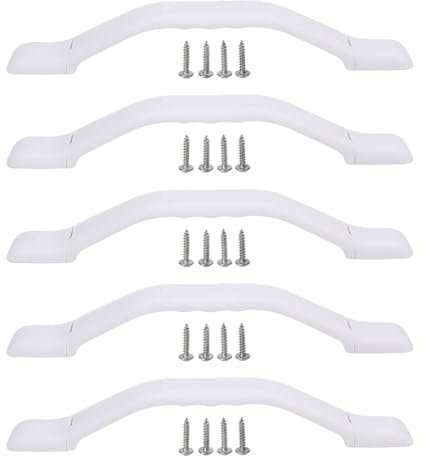 Aramox Maniglia per 5 Pezzi, Barra di Assistenza per Porta D'ingresso in ABS, Maniglia per Maniglia per Porta per Assistenza Porta D'ingresso, Carico 200 kg