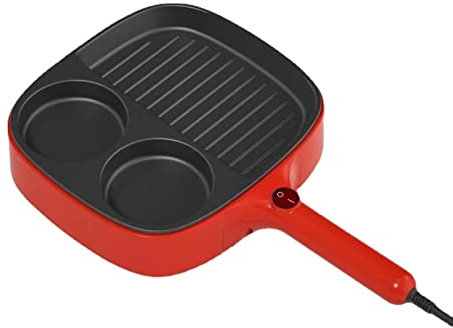AYCDL Máquinas para Hacer Cake Pops, Olla eléctrica multifunción Antiadherente, Olla para cocinar Fideos sin Humo, vaporera para Alimentos, sartén para freír Carne, Wok para calent,Red