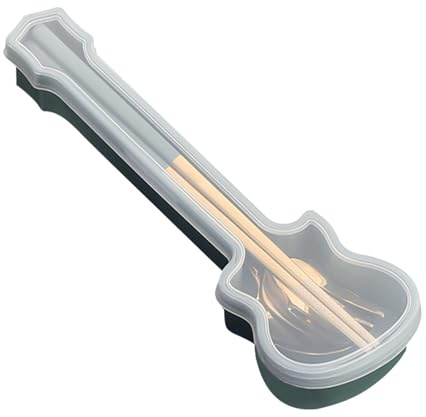 Ylnailky Set D'Ustensiles De Service Pour Réceptions, Service De Couverts En Acier Inoxydable Avec Porte-Couverts, Ustensiles Compacts Gain De Place Avec Baguettes Cuillères Fourchettes Pour Repas En